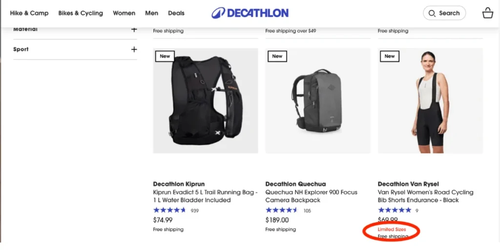 Decathlon limited series collection.