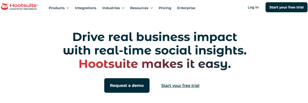 Hootsuite Homepage