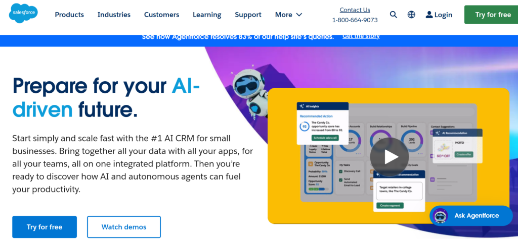 Salesforce Homepage